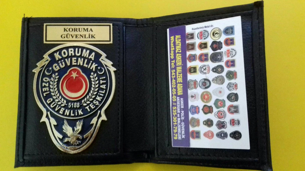 Özel Güvenlik Rozetli Cüzdanı Al.Sadece Özel Güvenlik Görevlisi Sipariş Verebilir.Sivile Satılmaz.