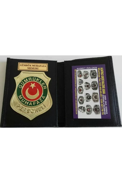 GÜMRÜK MUHAFAZA ROZETLİ CÜZDANI AL - SADECE KURUM ADRESINE GONDERILIR - SIVIL ADRESE GÖNDERİLMEZ - Resim 2