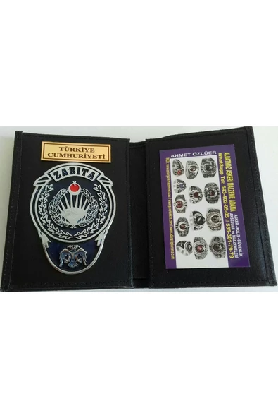 ZABITA ROZETLİ CÜZDANI AL - SADECE KURUM ADRESINE GONDERILIR - SIVIL ADRESE GÖNDERİLMEZ ürün görseli 1