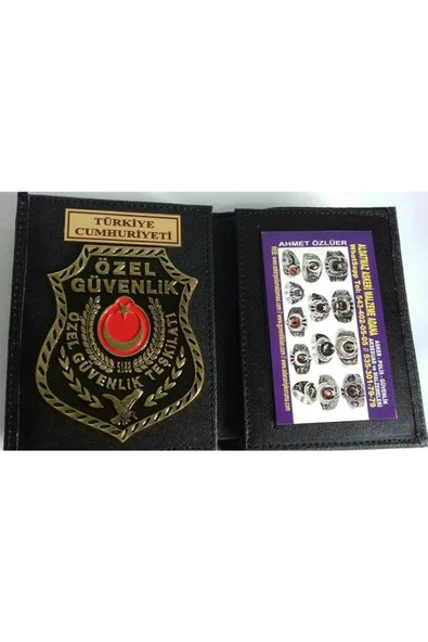 ÖZEL GÜVENLİK ROZETLİ CÜZDAN AL-SIVILE SATILMAZ. ürün görseli 1