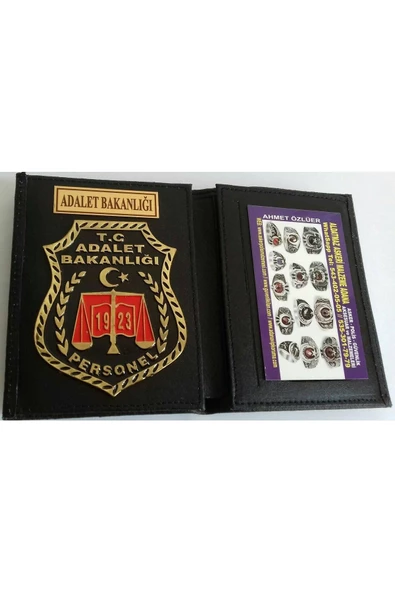 ADALET BAKANLIĞI ROZETLİ CÜZDANI-KURUM ADRESINE GONDERILIR-SIVILE SATILMAZ-SIVIL ADRESE GÖNDERİLMEZ ürün görseli 1