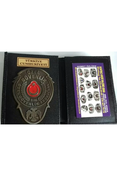 ÖZEL GÜVENLİK ROZETLİ CÜZDAN AL-SIVILE SATILMAZ.