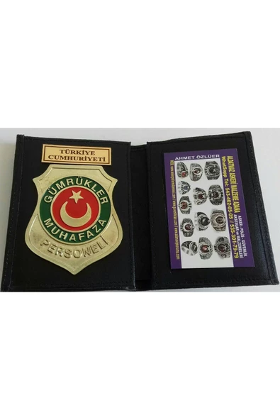 GÜMRÜK MUHAFAZA ROZETLİ CÜZDANI AL - SADECE KURUM ADRESINE GONDERILIR - SIVIL ADRESE GÖNDERİLMEZ ürün görseli 1