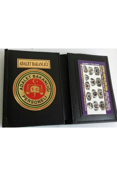 ADALET BAKANLIĞI ROZETLİ CÜZDANI-KURUM ADRESINE GONDERILIR-SIVILE SATILMAZ-SIVIL ADRESE GÖNDERİLMEZ ürün görseli 1