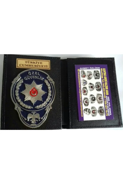 ÖZEL GÜVENLİK ROZETLİ CÜZDAN AL-SIVILE SATILMAZ. ürün görseli 1