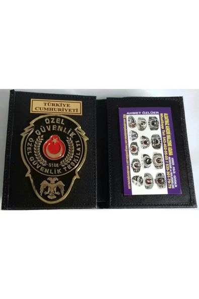 ÖZEL GÜVENLİK ROZETLİ CÜZDAN AL-SIVILE SATILMAZ. ürün görseli 1