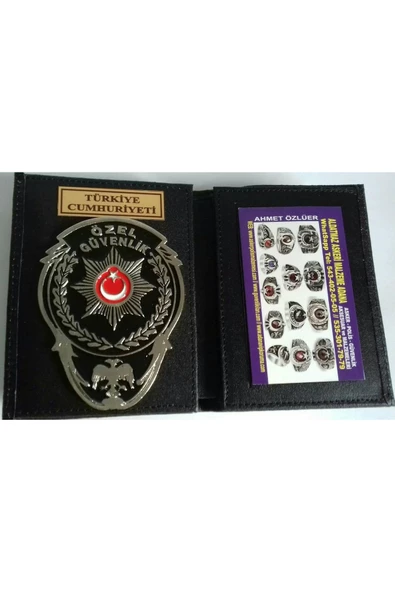 ÖZEL GÜVENLİK ROZETLİ CÜZDAN AL-SIVILE SATILMAZ. ürün görseli 1