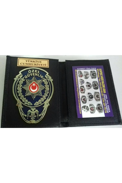 ÖZEL GÜVENLİK ROZETLİ CÜZDAN AL-SIVILE SATILMAZ. ürün görseli 1