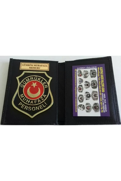 GÜMRÜK MUHAFAZA ROZETLİ CÜZDANI AL - SADECE KURUM ADRESINE GONDERILIR - SIVIL ADRESE GÖNDERİLMEZ ürün görseli 1