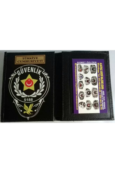 ÖZEL GÜVENLİK ROZETLİ CÜZDAN AL-SIVILE SATILMAZ. ürün görseli 1