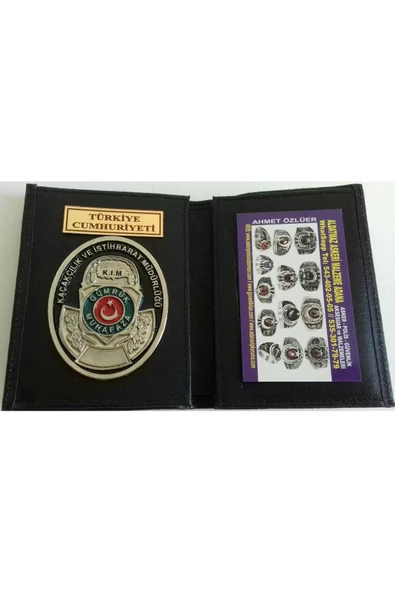 GÜMRÜK MUHAFAZA ROZETLİ CÜZDANI AL - SADECE KURUM ADRESINE GONDERILIR - SIVIL ADRESE GÖNDERİLMEZ