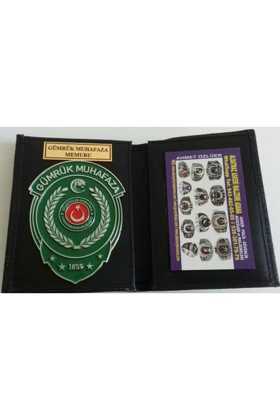 GÜMRÜK MUHAFAZA ROZETLİ CÜZDANI AL - SADECE KURUM ADRESINE GONDERILIR - SIVIL ADRESE GÖNDERİLMEZ ürün görseli 1