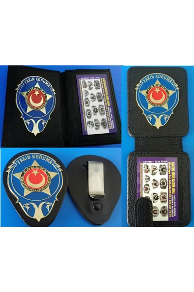 VİP YAKIN KORUMA 2AD ROZETLİ CÜZDANI + 1AD YAKIN KORUMA KEMER ROZETİ AL-SIVILE SATILMAZ. ürün görseli 1