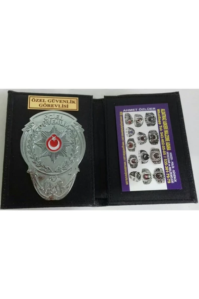 ÖZEL GÜVENLİK ROZETLİ CÜZDANI v +1-ROZET SATINAL.SIVILE SATILMAZ