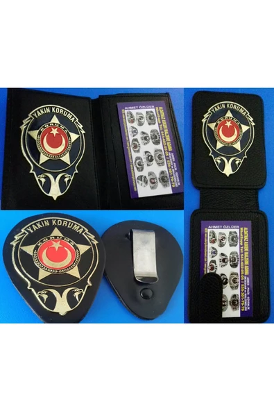 VİP YAKIN KORUMA 2AD ROZETLİ CÜZDANI + 1AD YAKIN KORUMA KEMER ROZETİ AL-SIVILE SATILMAZ. ürün görseli 1