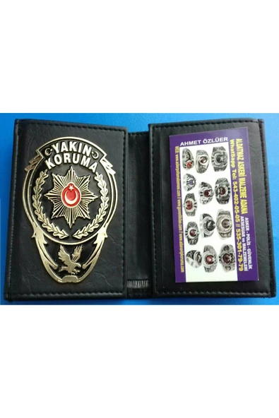 YAKIN KORUMA ROZETLİ CÜZDANI+KEMER ROZETI SATINAL-SIVILE SATILMAZ. ürün görseli 1