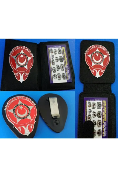 VİP YAKIN KORUMA 2AD ROZETLİ CÜZDANI + 1AD YAKIN KORUMA KEMER ROZETİ AL-SIVILE SATILMAZ. ürün görseli 1