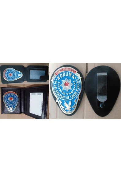 2025 MODEL.YAKIN KORUMA ROZETLİ CÜZDANI 2 ADET,KEMER ROZETİ 1 ADET. SATINAL.SIVILE SATILMAZ.