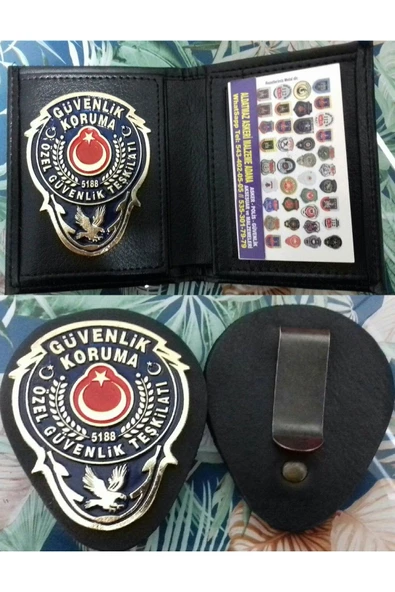 ÖZEL GÜVENLİK ROZETLİ CÜZDANI v KEMER ROZETİ SATINAL.SIVILE SATILMAZ.