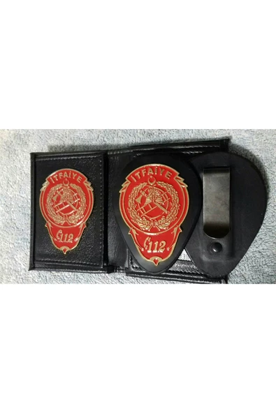 İTFAİYE ROZETLİ CÜZDANI+KEMER ROZETİ AL - SADECE KURUM ADRESINE GONDERILIR - SIVILE SATILMAZ - Resim 3