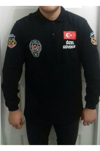UZUN KOL,SİYAH RENK,ÖZEL GÜVENLİK TİŞÖRT SATINAL.SIVILE SATILMAZ. - 2