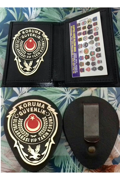 KLAS.YAKIN KORUMA ROZETLİ CÜZDANI v KEMER ROZETİ SATINAL.SIVILE SATILMAZ.