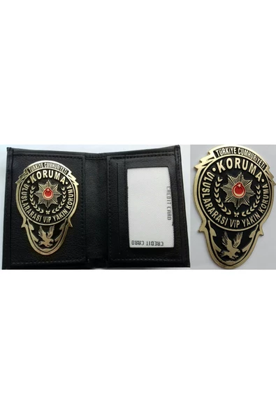 İNCELE KEŞFET.YAKIN KORUMA ROZETLİ CÜZDANI v +1 ADET ROZET SATINAL-SIVILE SATILMAZ.