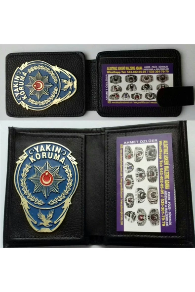 VİP YAKIN KORUMA 2AD ROZETLİ CÜZDANI AL +YAKIN KORUMA ROZETLI CÜZDAN BURDA-SIVILE SATILMAZ. ürün görseli 1