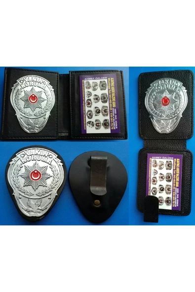 VİP YAKIN KORUMA 2AD ROZETLİ CÜZDANI + 1AD YAKIN KORUMA KEMER ROZETİ AL-SIVILE SATILMAZ. ürün görseli 1