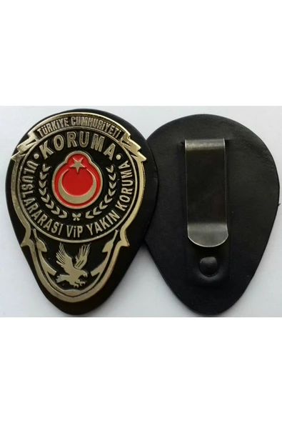 Size Özel.vip Yakın Koruma Rozetli Cüzdanı Kemer Rozeti Al -rozet Mavi Renk-sıvıle Satılmaz. - 3