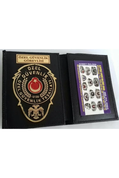 ÖZEL GÜVENLİK ROZETLİ CÜZDANI v +1-ROZET  SATINAL.SIVILE SATILMAZ