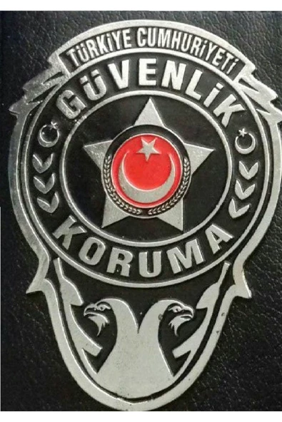 GÜVENLİK-KORUMA ROZETLİ CÜZDANI,+1ROZET, SATINAL-SIVILE SATILMAZ. - 2