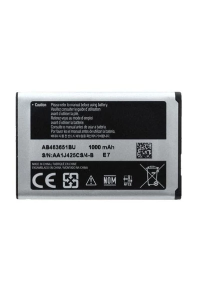 Samsung L700 B312 - S3650 - C3322ı - C3322 Batarya Pil Ab463651bu 1000 Mah