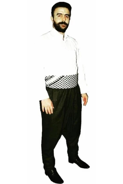 Siyah Renk,uçkurlu Adana Şalvarı Satın Alana 1ad Puşi Size Hediye,şalvar Için Boy Ve Kılo Yazınız - Resim 3