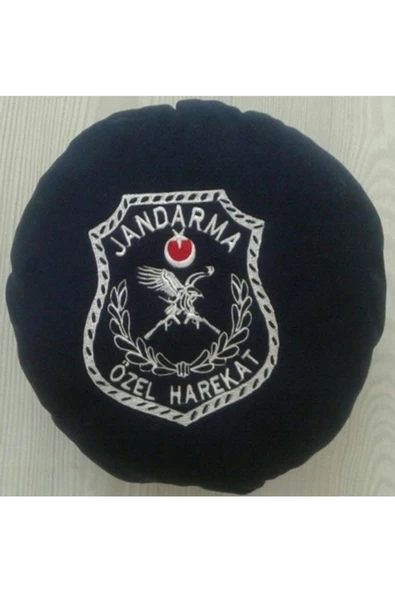 Jandarma Özel Harekat Emoji Yastık Satınal,yazıları Nakış Işlemeli Silinmez - 2