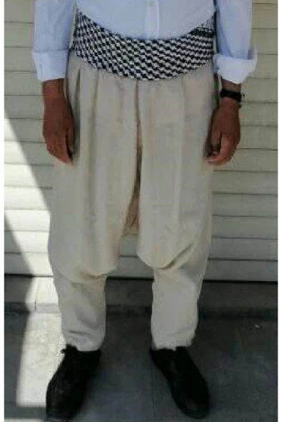 FARKET KEŞFET AL.KREM RENK,ADANA ŞALVARI+PUŞİ SIPARIS VER.ŞALVAR İÇİN,BOY,KİLO MSJ ATINIZ