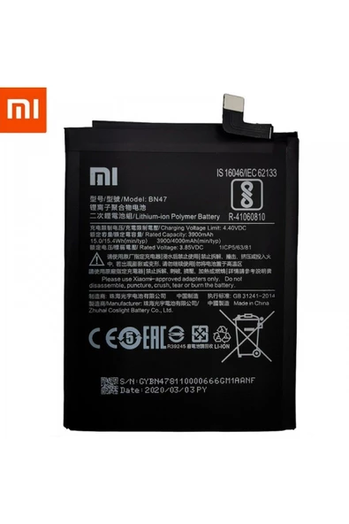 Xiaomi Mİ A2 Lite BN47 Batarya Pil