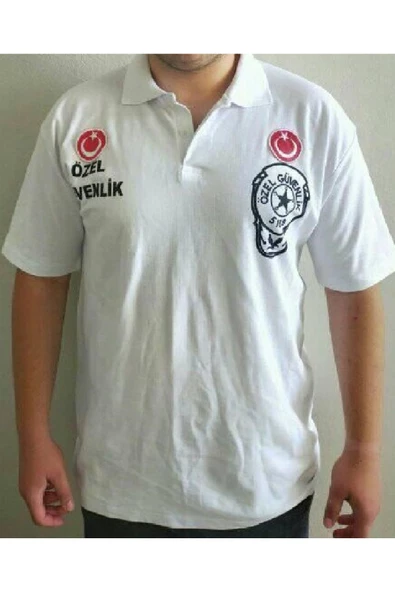 HARIKA TASARIM,KISA KOL,BEYAZ RENK,ÖZEL GÜVENLİK TİŞÖRT SATINAL.SIVILE SATILMAZ. - 2
