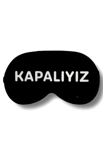 Uyku Bandı Göz Maskesi Kapalıyız