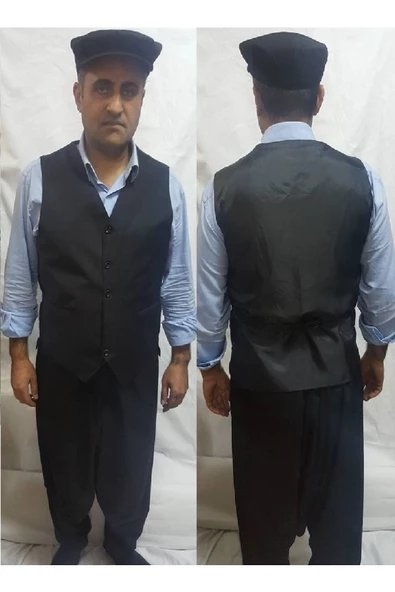 Adana Şalvarı,yeleği,şapkası Ve Puşi Satınal,kişi Için,lütfen Boy,kıloyu Msj Atınız - Resim 2