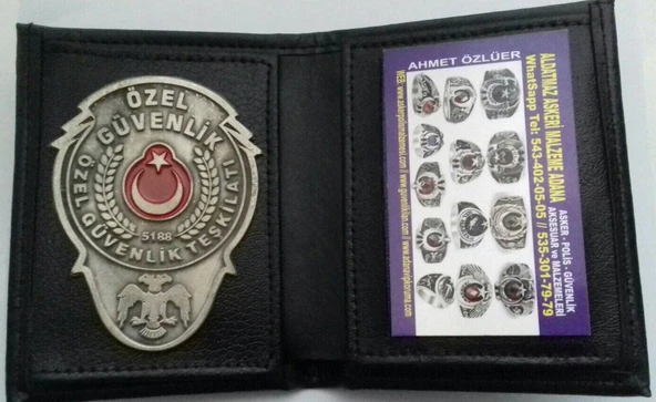 Evet Harıka-özel Güvenlik Yeleği Özel Güvenlik Cüzdanı Sıparıs Ver-sıvıle Satılmaz. - Resim 2