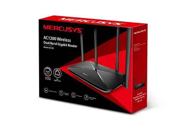 TP Mercusys AC12G 1200Mbps Gigabit D.B Router - 9