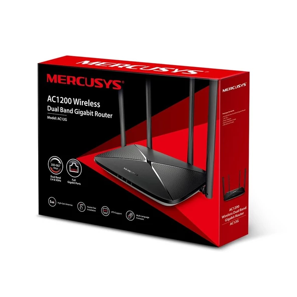 TP Mercusys AC12G 1200Mbps Gigabit D.B Router - 6