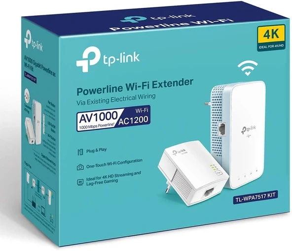 TP-Link TL-WPA7517 300 Mbps Powerline Adaptör - 3
