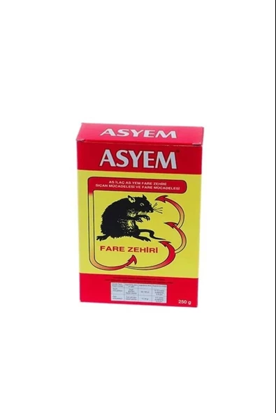 Asyem 250 Gr Fare İ Çok Etkili Fare Ve Haşere Öldürücü