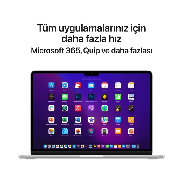 MacBook Air M2 16GB 256GB SSD macOS 13" Taşınabilir Bilgisayar Gümüş MC7V4TU/A - 2