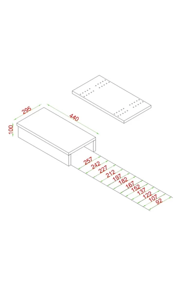 Boston Kol Üstü Sehpa, Koltuk Yanı Sehpa, Ayarlanabilir Tepsi, Dekoratif Koltuk Sehpası 29 cm - 4