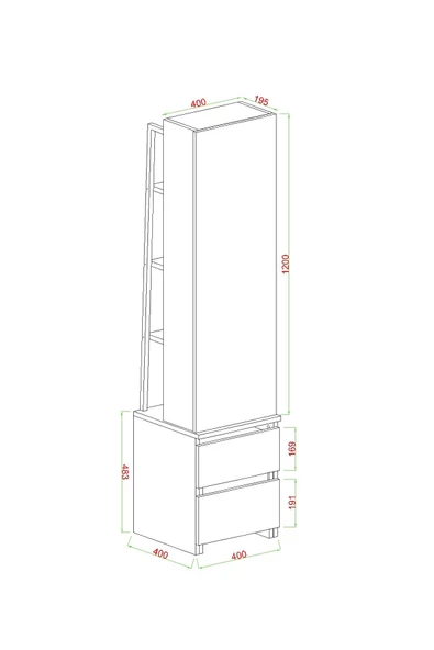 Armony, Aynalı, Çekmeceli, Takı ve Aksesuar Dolabı, Çok Amaçlı Dolap - 6