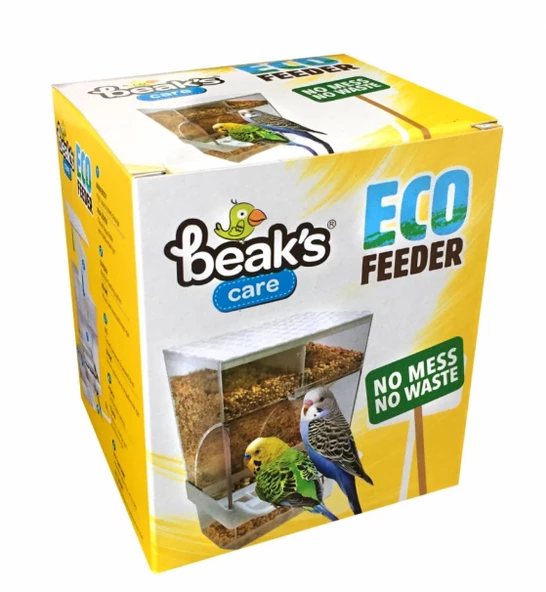 Beaks Kafes Kuşları İçin Akıllı Yemlik 10 x 7,5 x 14,5 cm