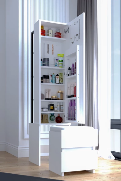 Armony, Aynalı, Çekmeceli, Takı ve Aksesuar Dolabı, Çok Amaçlı Dolap - 5